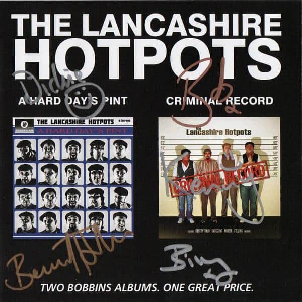 The Lancashire Hotpots - A Hard Days Pint/Criminal Record Signed-CD