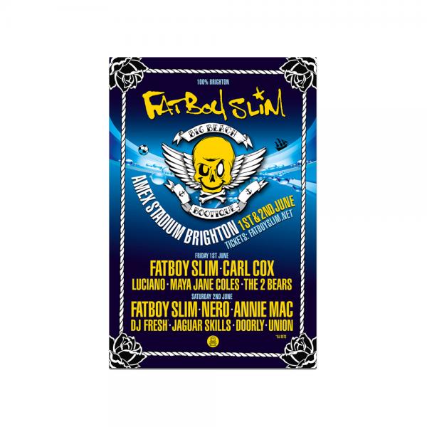 Fatboy Slim - Amex Stadium Brighton Poster