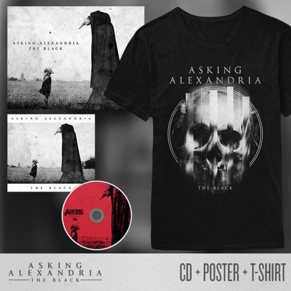 Asking Alexandria - The Black CD-Poster-Black T-Shirt