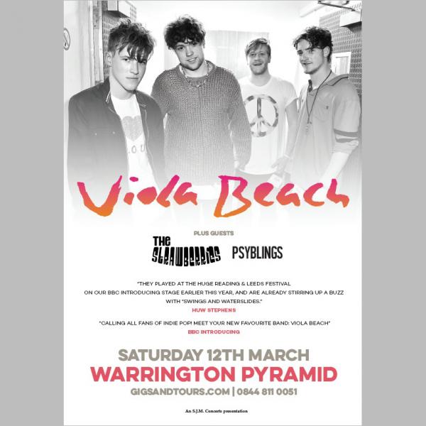 Viola Beach - Warrington Pyramid Print A3