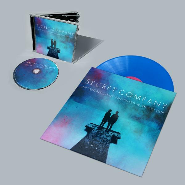 Secret Company - The World Lit Up And Filled With Colour Blue Vinyl + CD + Bonus EP