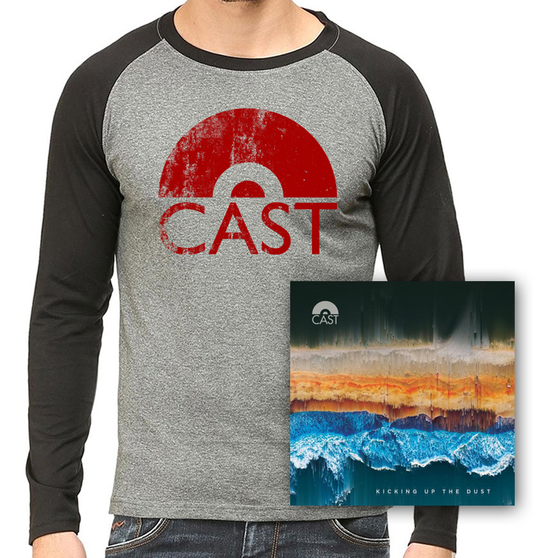 Cast - Kicking Up The Dust Double-Vinyl LP-Vintage Baseball T-Shirt