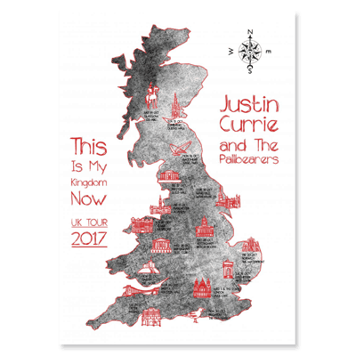 Justin Currie - This Is My Kingdom Now Tea Towel