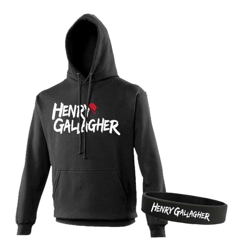 Henry Gallagher - Henry Gallagher Logo Black Hoodie + Wristband