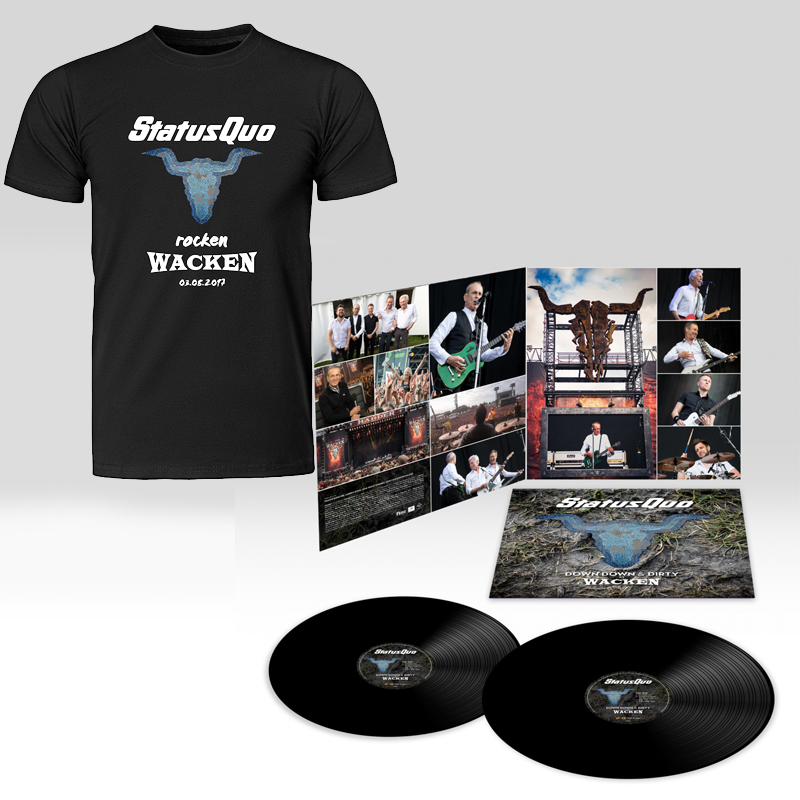 Status Quo - Down Down & Dirty Double Vinyl + DVD + T-Shirt