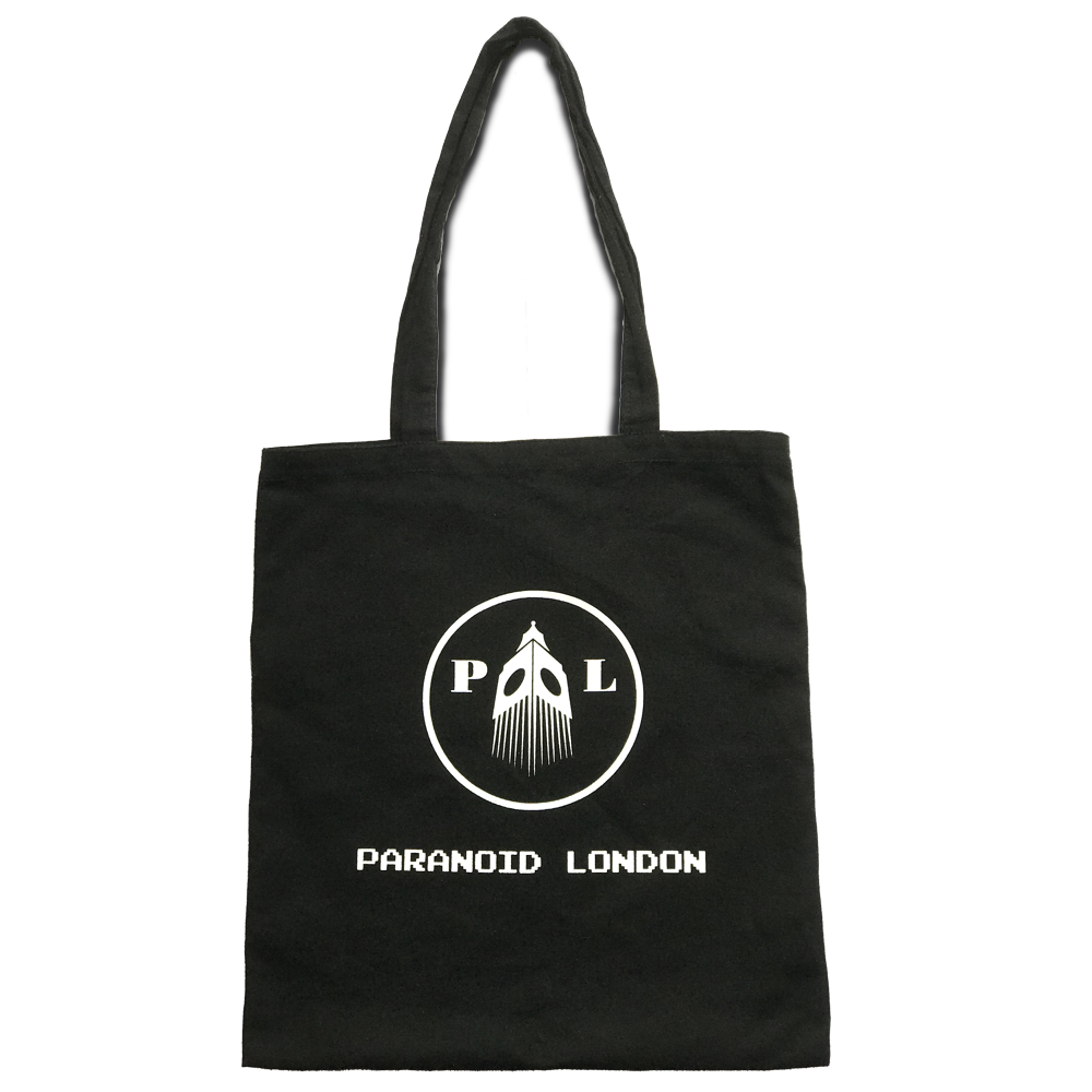 Paranoid London - Black Logo Totebag