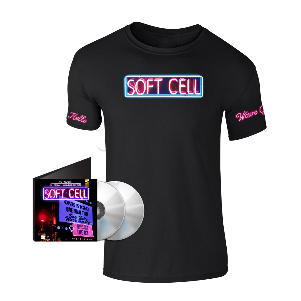 Soft Cell - Say Hello, Wave Goodbye: The O2 London DVD & BluRay Double Pack (w/ Download) + T-Shirt