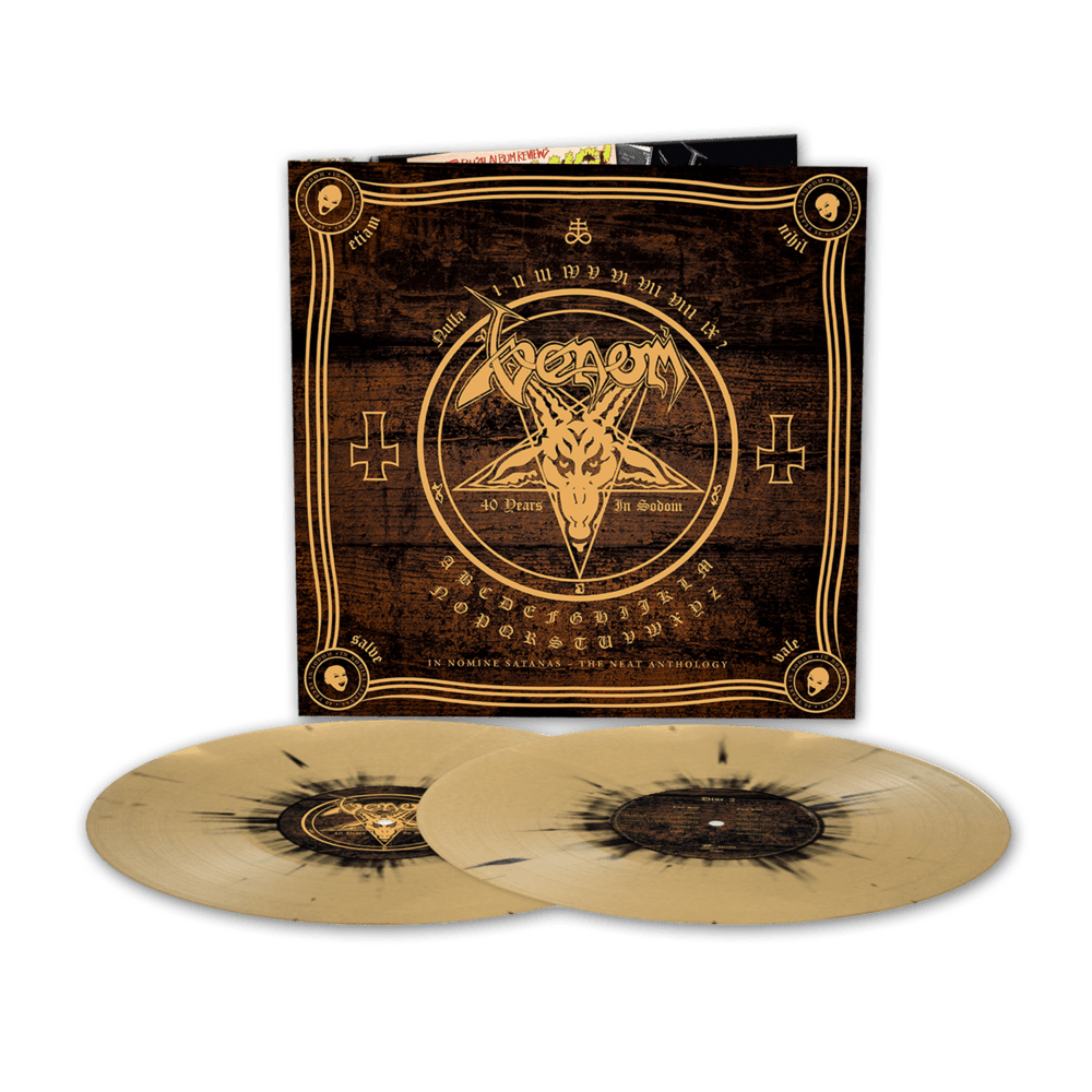 Venom - In Nomine Satanas Gold & Black Splatter Double-LP