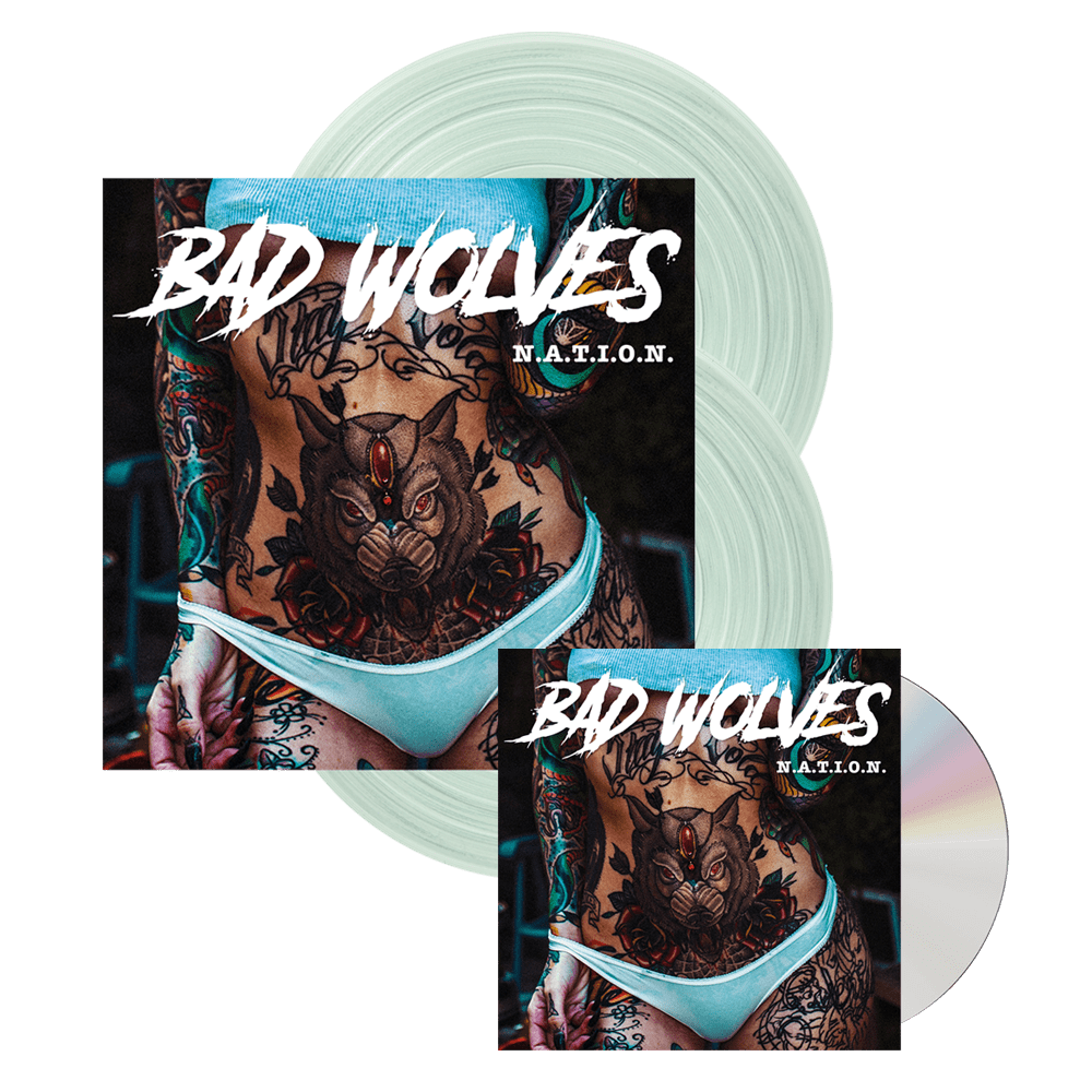 Bad Wolves - N.A.T.I.O.N Double Coloured Vinyl + CD Album