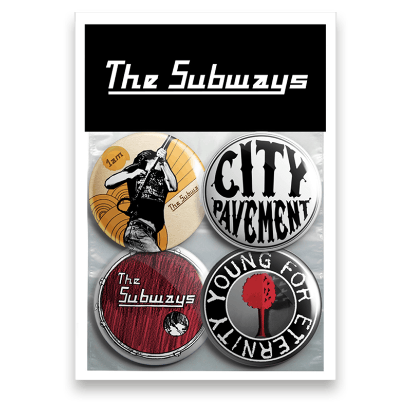 The Subways - Young For Eternity Pin Badge Set