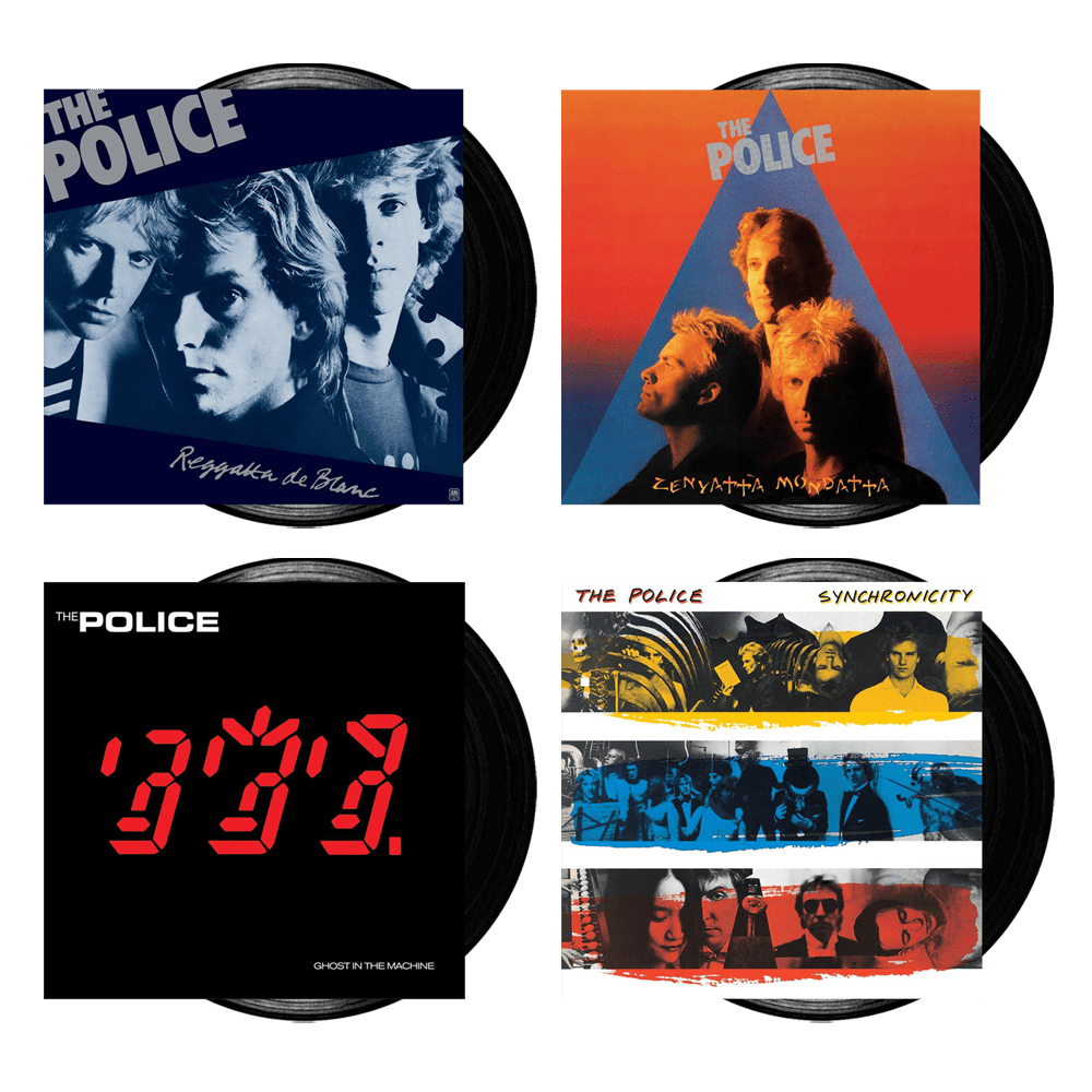 The Police - Reggatta De Blanc Vinyl-Zenyatta Mondatta Vinyl-Synchronicity Vinyl-Ghost In The Machine Vinyl