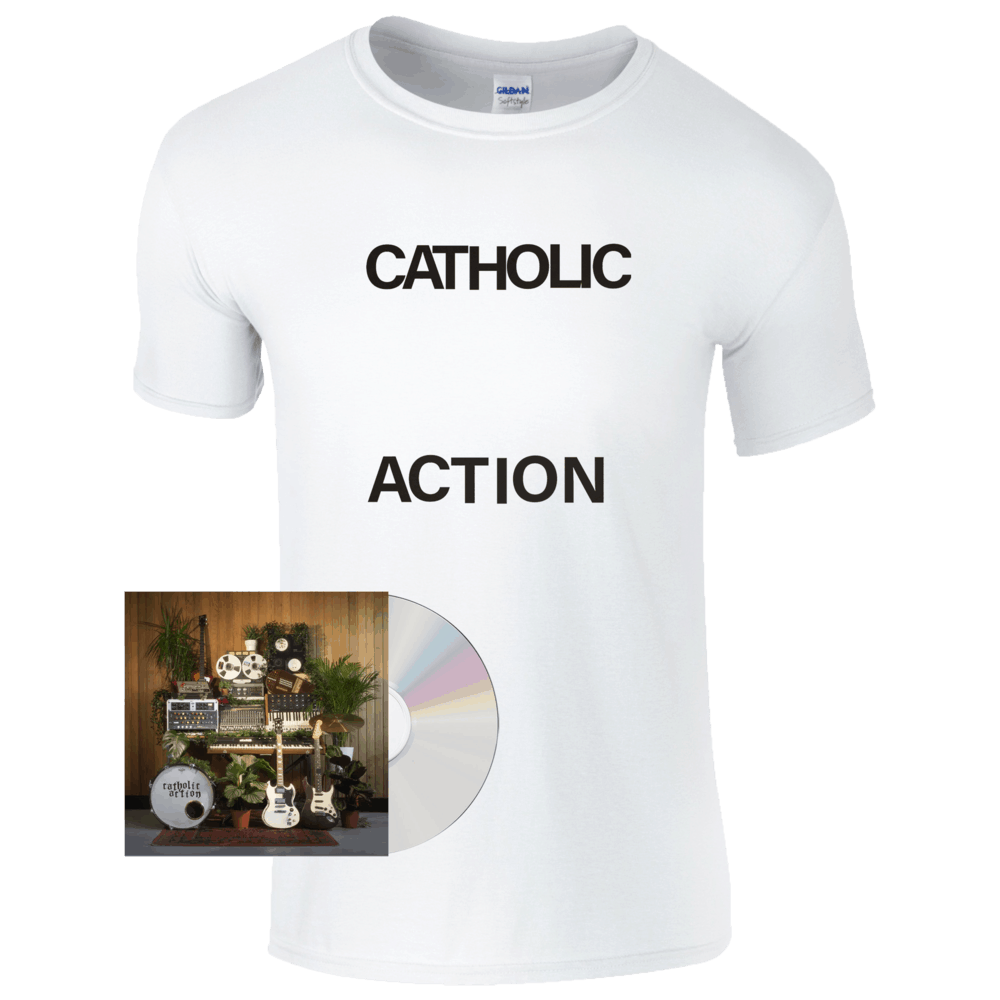 Catholic Action - Celebrated By Strangers CD + T-Shirt Bundle