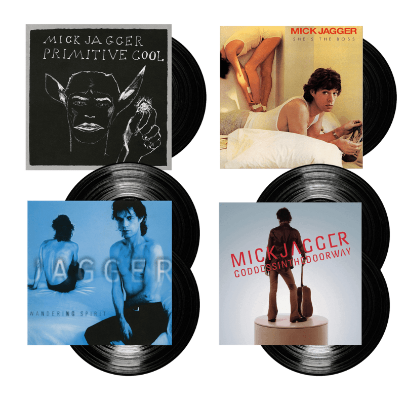 Mick Jagger - Primitive Cool Vinyl + Shes The Boss Vinyl + Wandering Spirit Vinyl + Goddess In The Doorway Vinyl