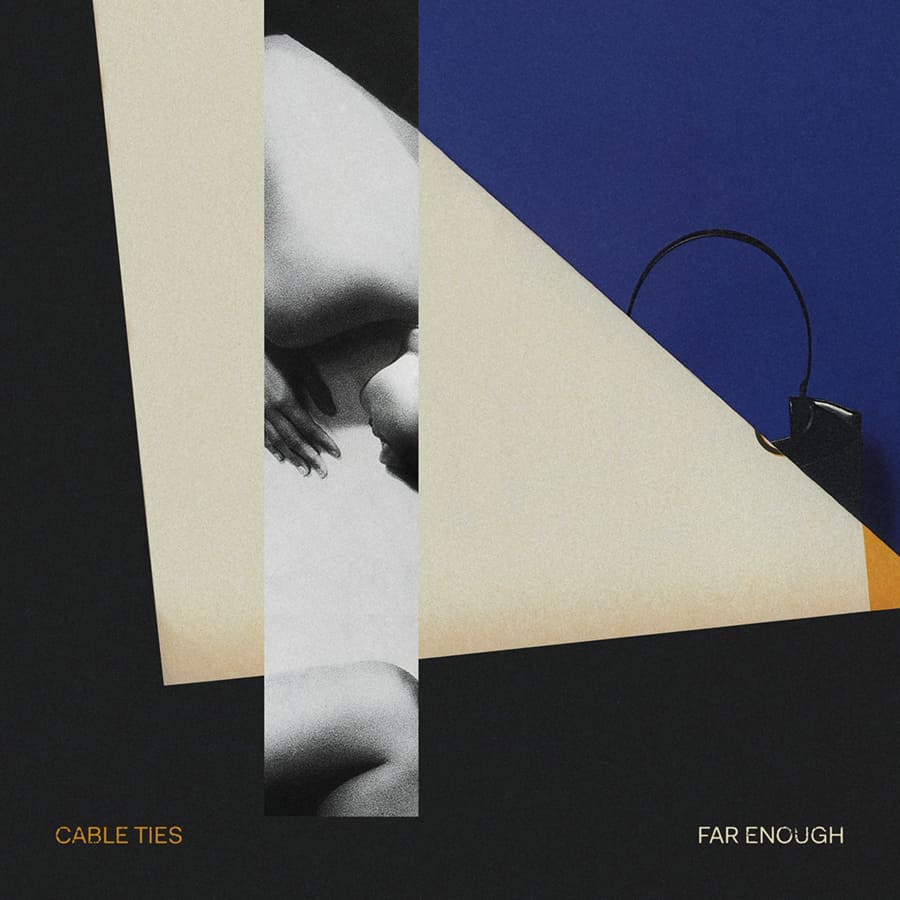 Cable Ties - Far Enough Black/Orange Swirl LP