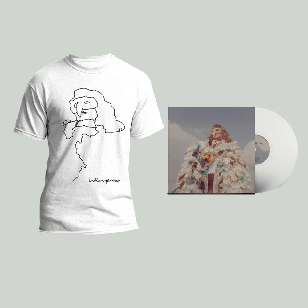 Indian Queens - God Is A Woman White Vinyl + T-Shirt