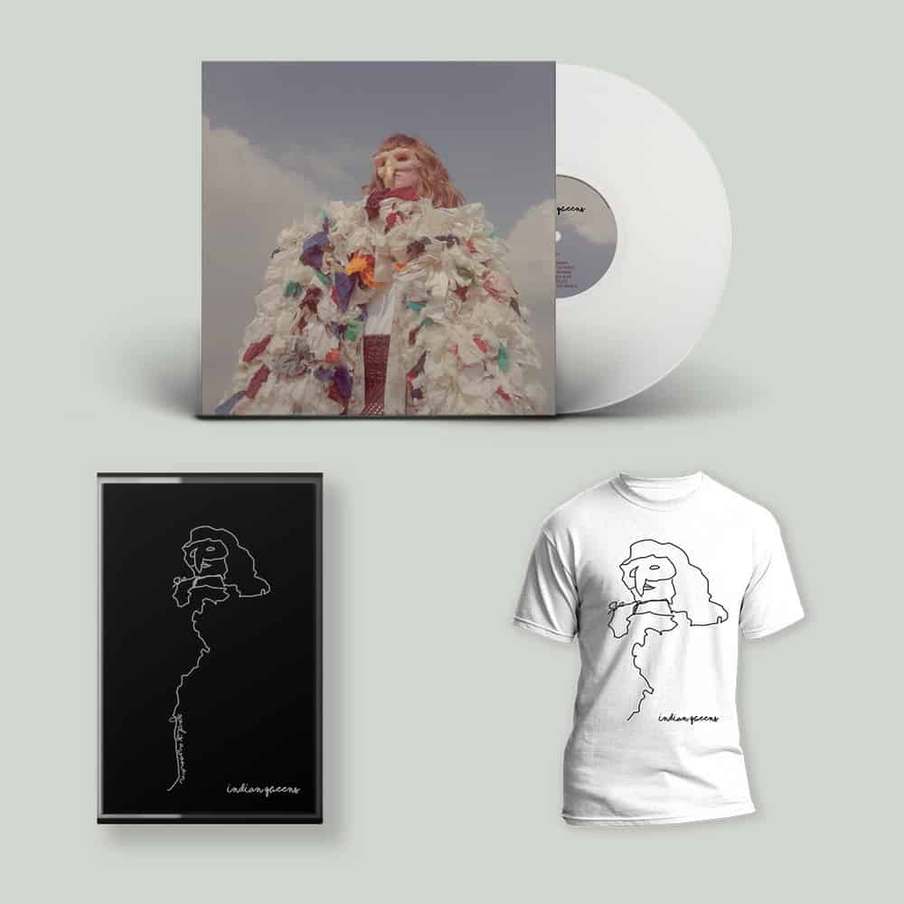 Indian Queens - God Is A Woman White Vinyl + Cassette + T-Shirt