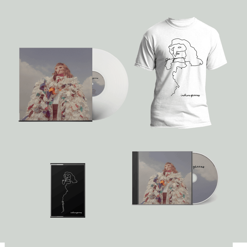 Indian Queens - God Is A Woman White Vinyl + CD + Cassette + T-Shirt