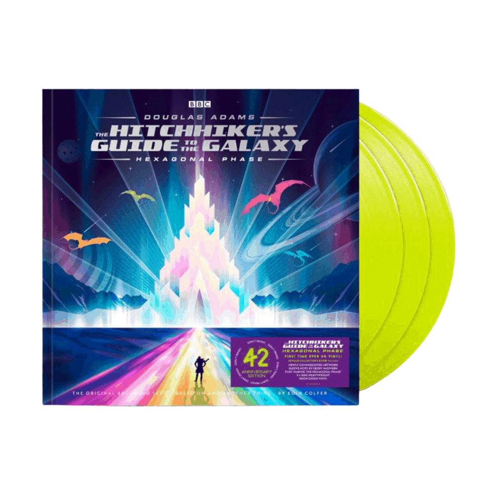 Hitchhiker's Guide To The Galaxy - Hexagonal Phase Neon Green Triple Heavyweight-LP