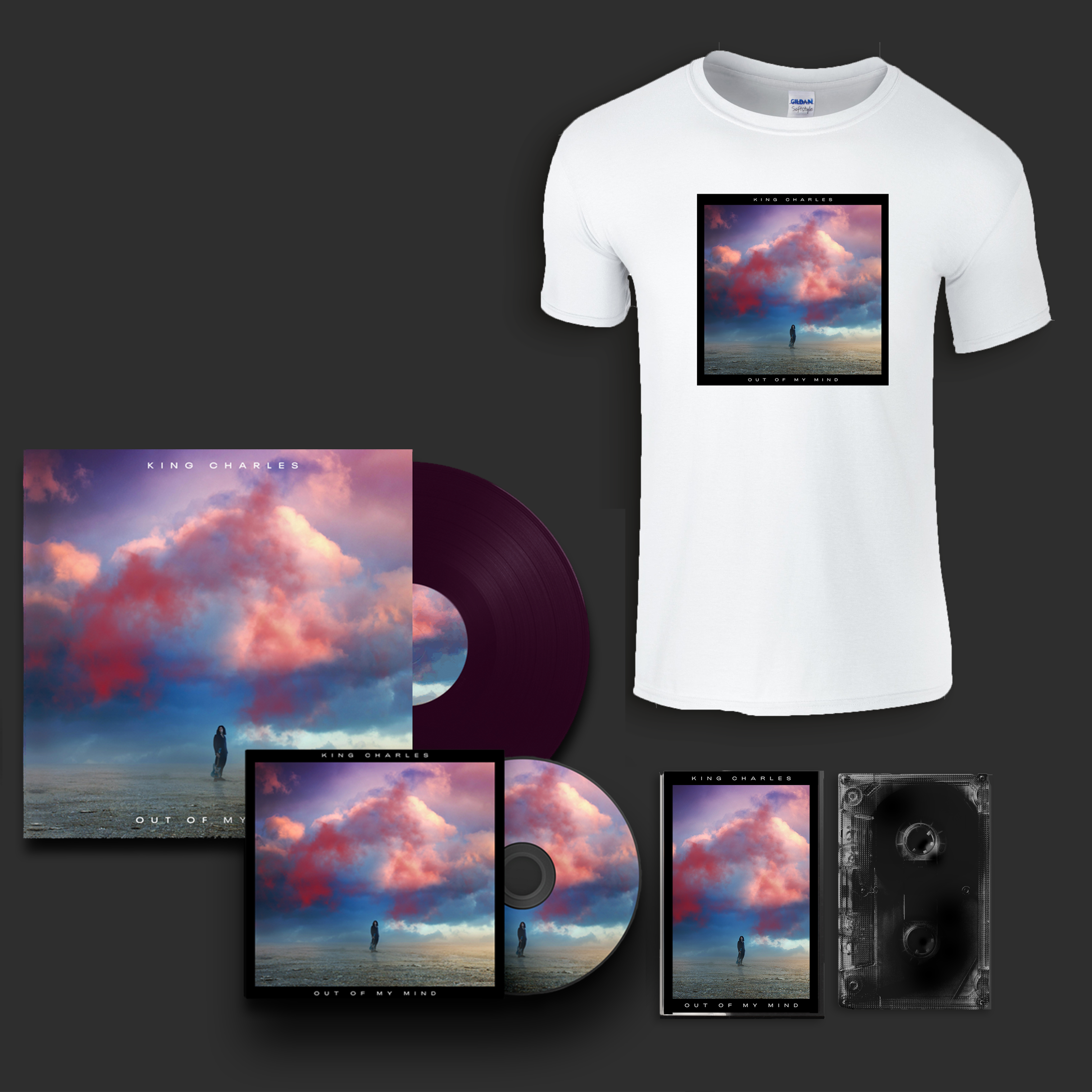 King Charles - Out Of My Mind Album-T-Shirt Bundle