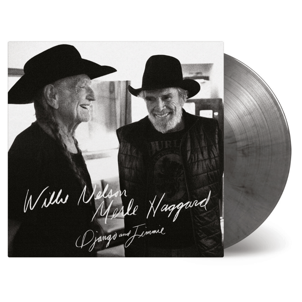 Willie Nelson and Merle Haggard - Django And Jimmie  Black & Silver Marbled Double Heavyweight-LP