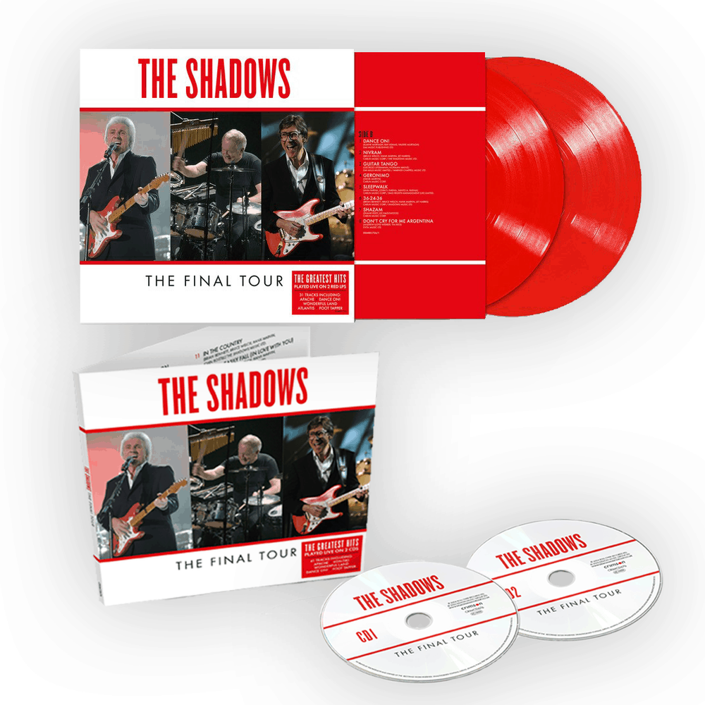 The Shadows  - The Final Tour- Live- Red Double-Vinyl-2CD Bundle