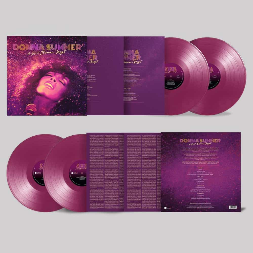 Donna Summer - A Hot Summer Night Purple Double Heavyweight Vinyl