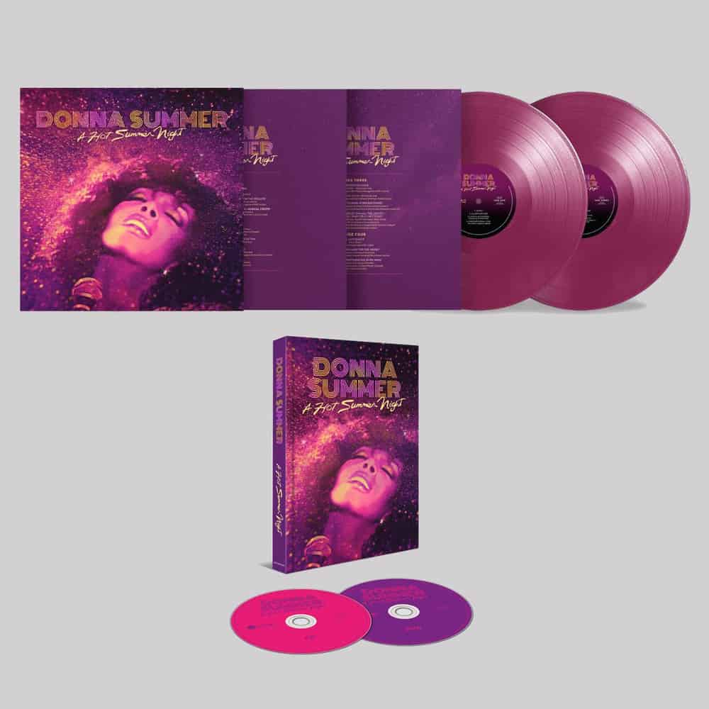 Donna Summer - A Hot Summer Night Purple Double-Vinyl + CD/DVD