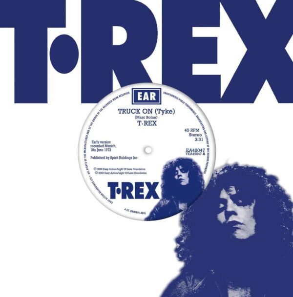 T. Rex - Truck On Blue 7 Inch Vinyl