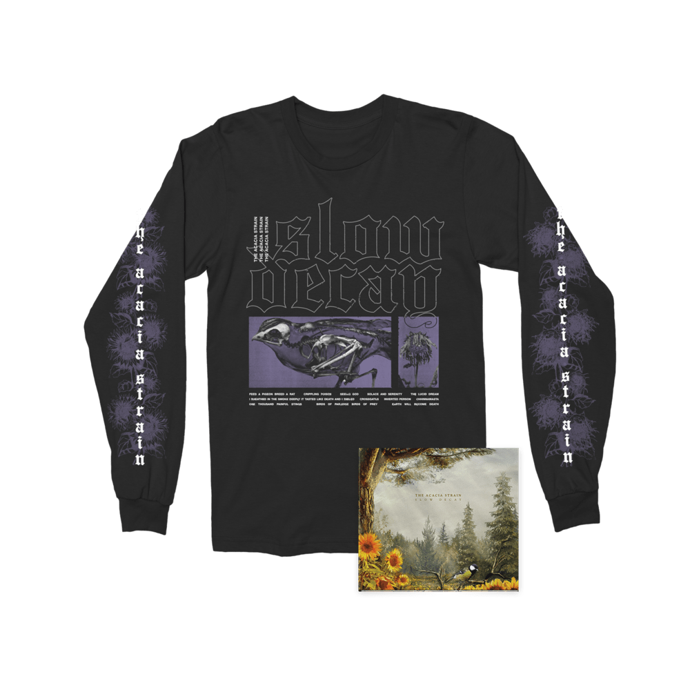 The Acacia Strain - Slow Decay CD Album-Long Sleeve T-Shirt