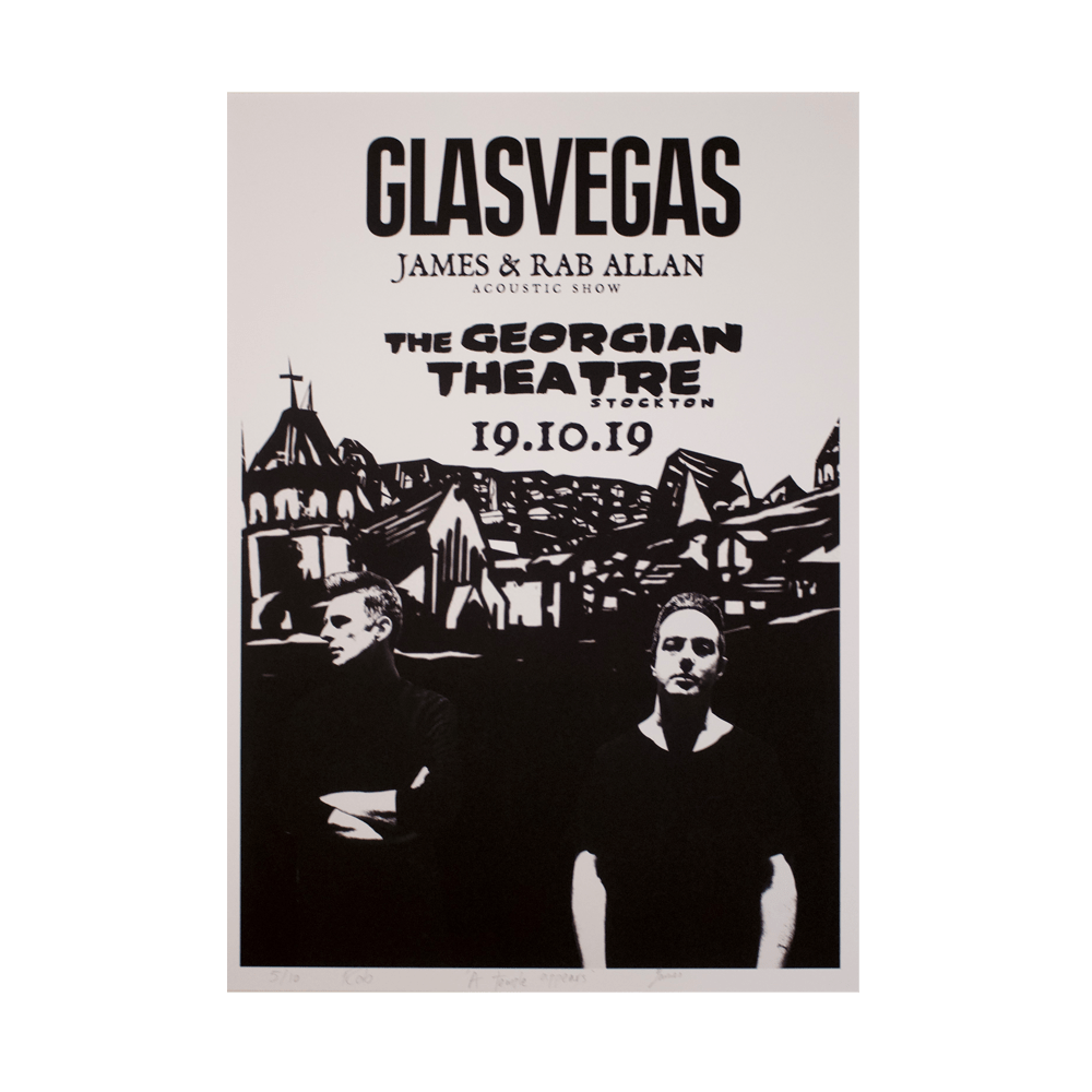 Glasvegas - Acoustic Tour Print - Stockton