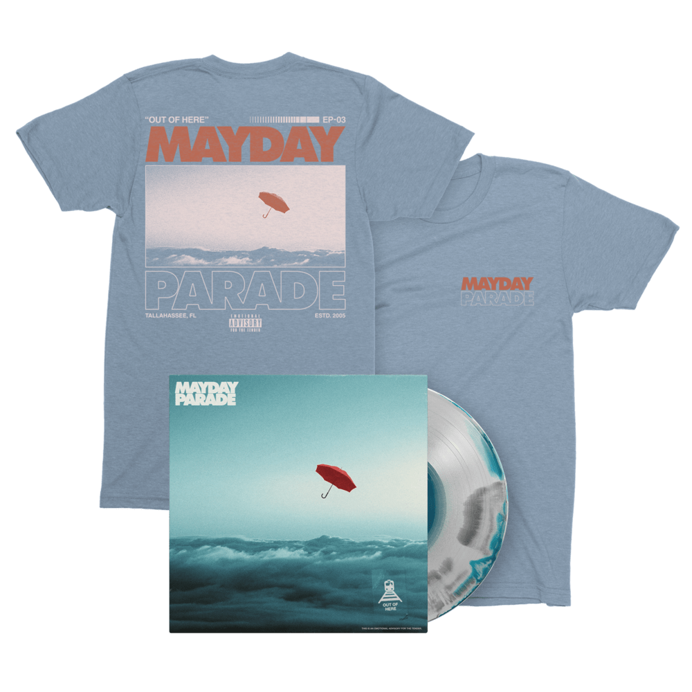 Mayday Parade - Out of Here - Short sleeve Tee + LP