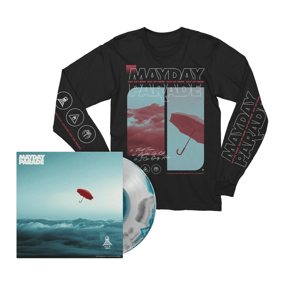 Mayday Parade - Out of Here - Longsleeve Tee + LP