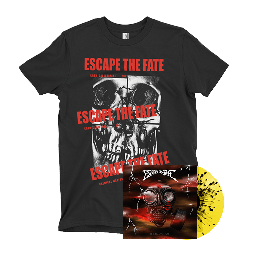 Escape The Fate - Chemical Warfare Yellow Splatter Vinyl-Chemical Warfare T-Shirt