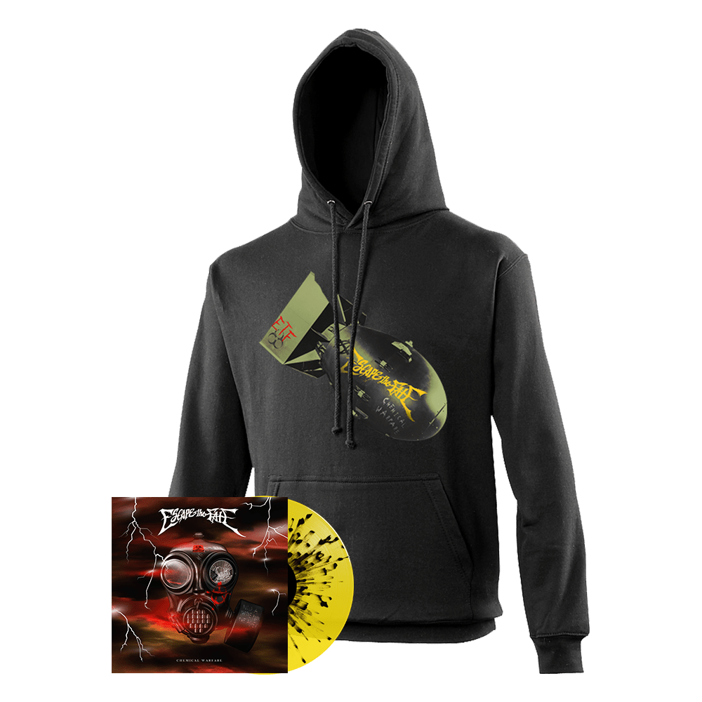 Escape The Fate - Chemical Warfare Yellow Splatter Vinyl-Chemical Warfare Hoody