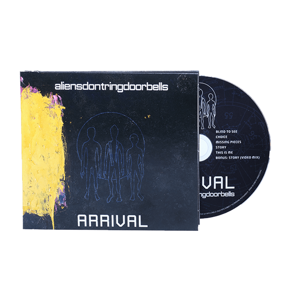 Aliensdontringdoorbells – Arrival – Limited Edition Digisleeve CD  + Free Digital Download CD