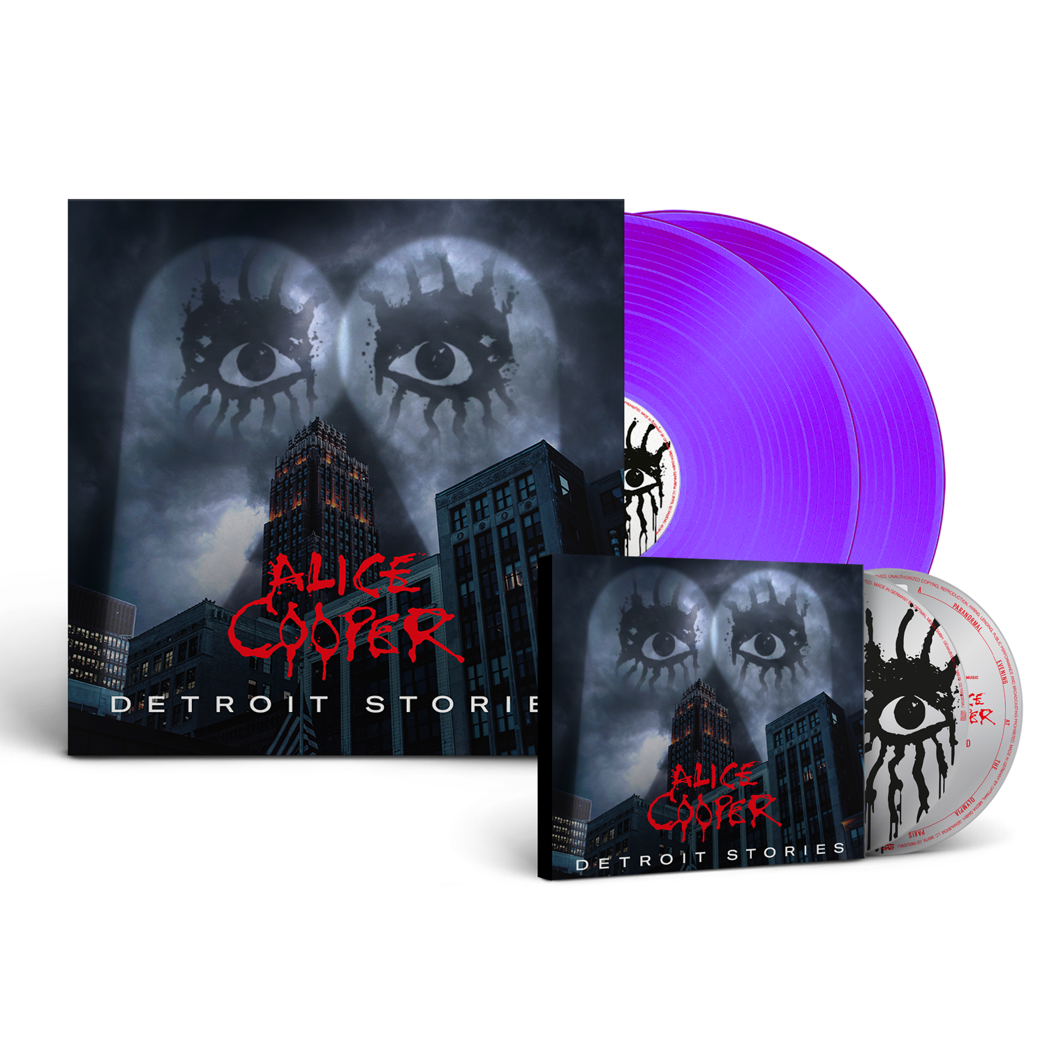 Alice Cooper - Detroit Stories CDDVD-Purple Double-Vinyl