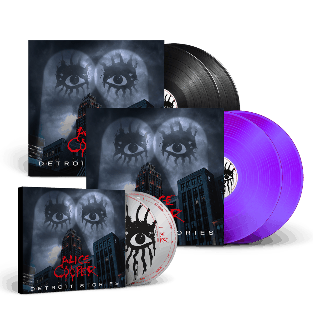 Alice Cooper - Detroit Stories CDDVD-Purple Double-Vinyl-Black Double-Vinyl