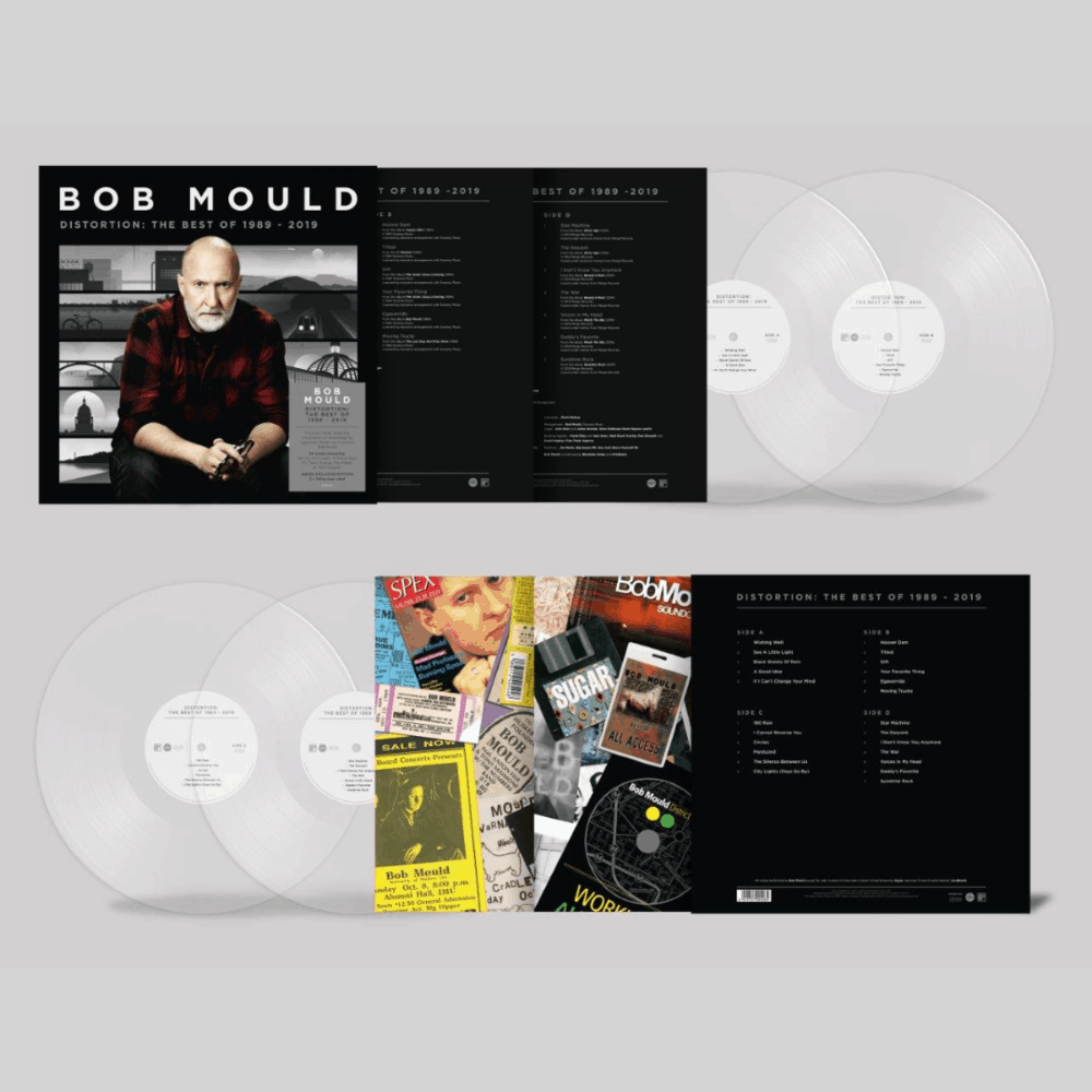 Bob Mould - Distortion: The Best Of 1989-2019 Clear Double-Vinyl