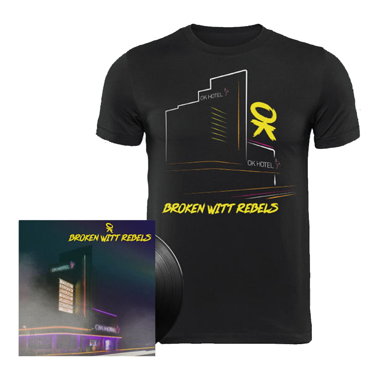 Broken Witt Rebels - OK Hotel Vinyl + T-Shirt