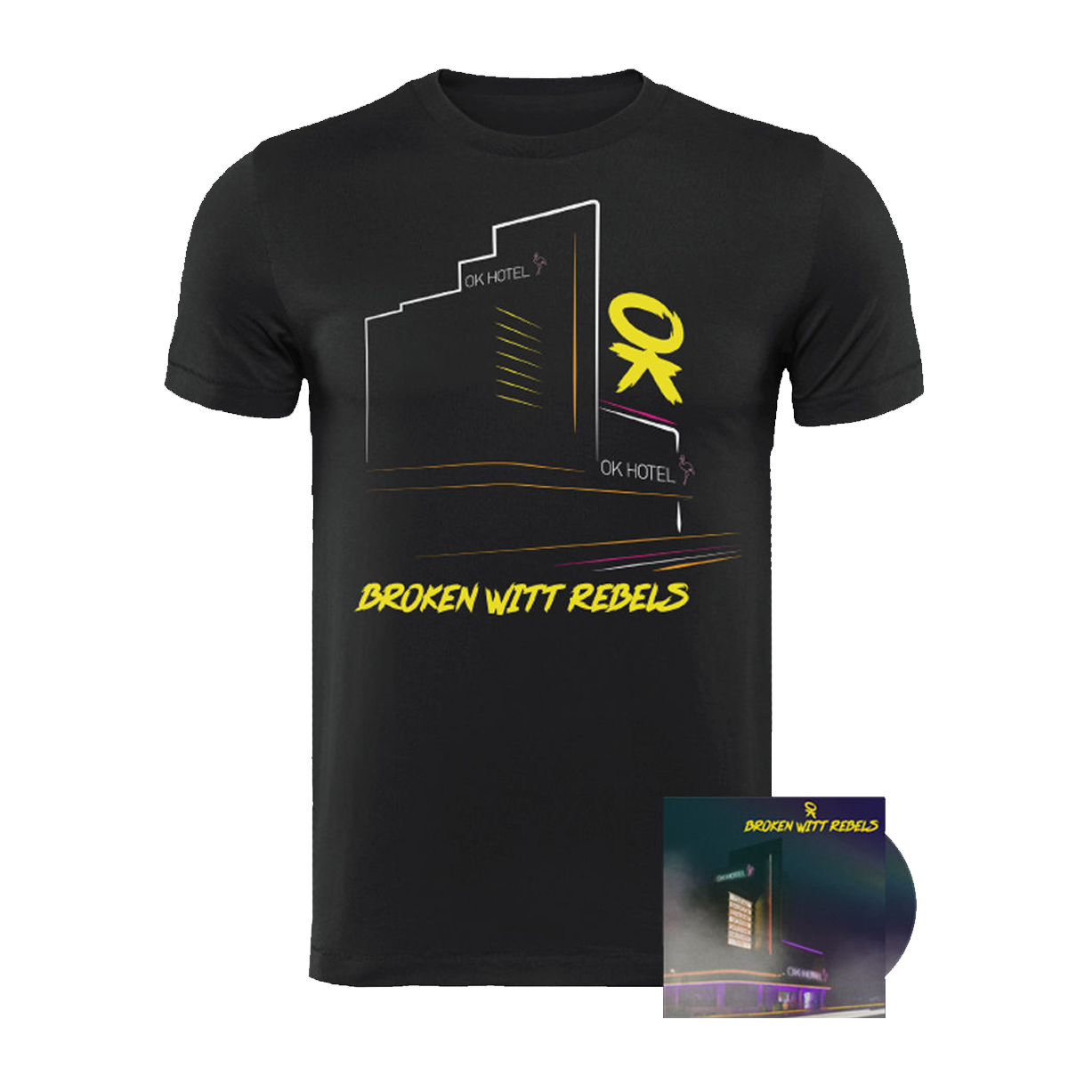 Broken Witt Rebels - OK Hotel CD + T-Shirt