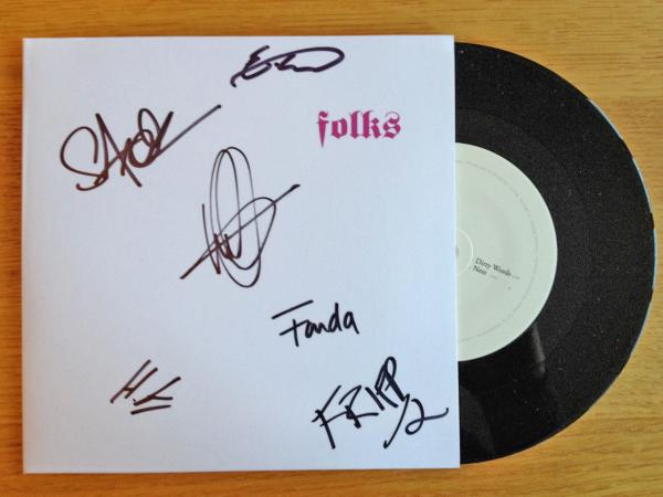 Folks - Dirty Words  Nest Signed 7-Inch