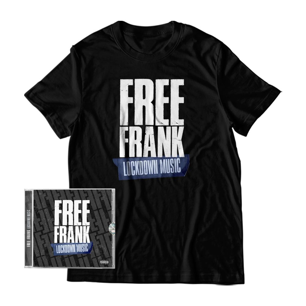 Buzzworl Ent - Free Frank CD Album-Black T-Shirt