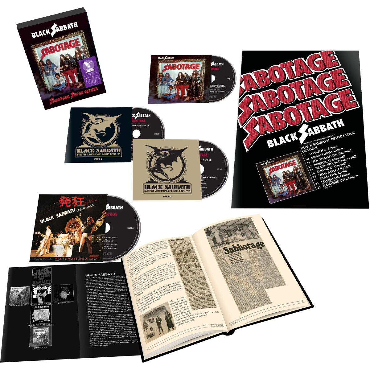 Black Sabbath - Sabotage Super Deluxe 4CD Box Set CD