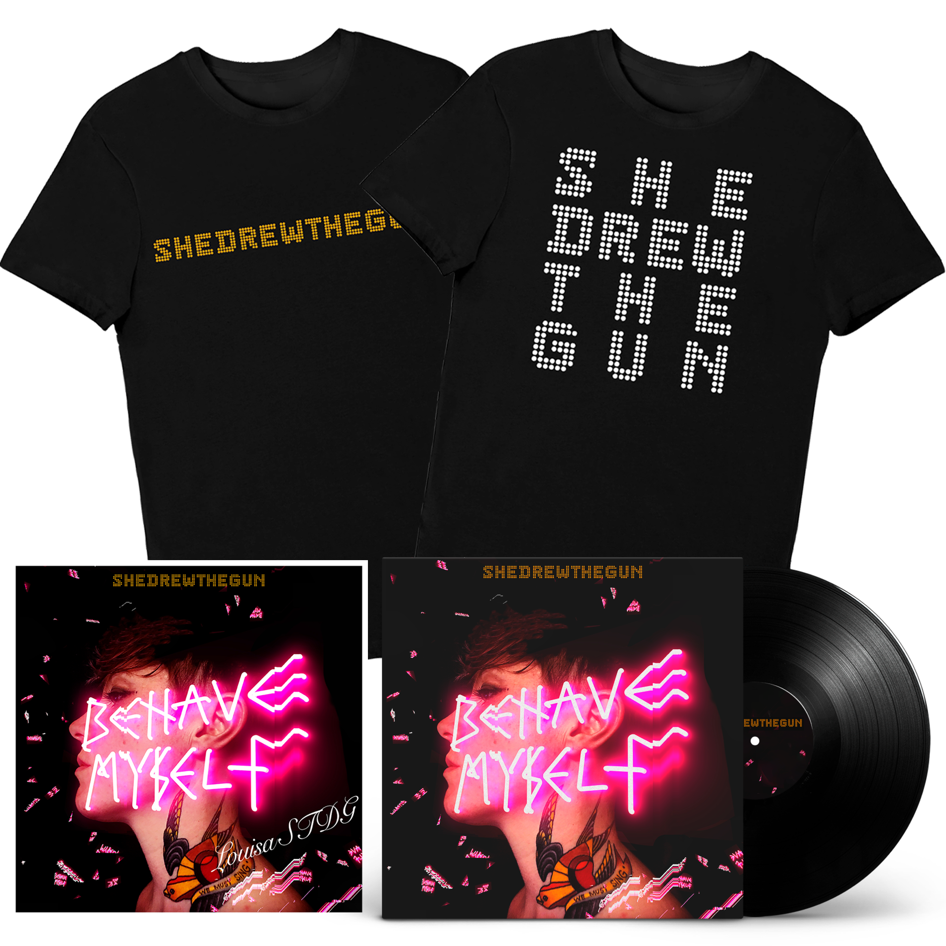 She Drew The Gun - Standard LP & T-Shirt (Includes 12" Print)