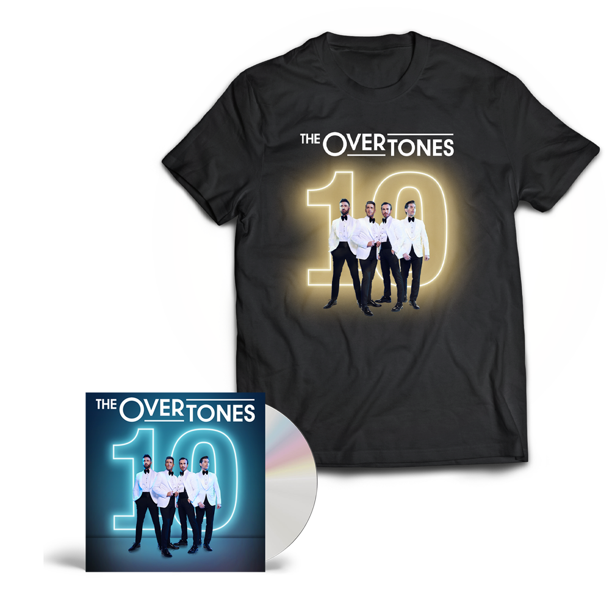 The Overtones - 10 CD-Album T-Shirt