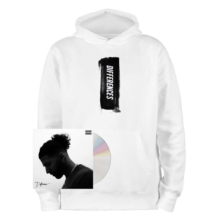 B Young - Differences CD Album-Paint Stripe White Hoody