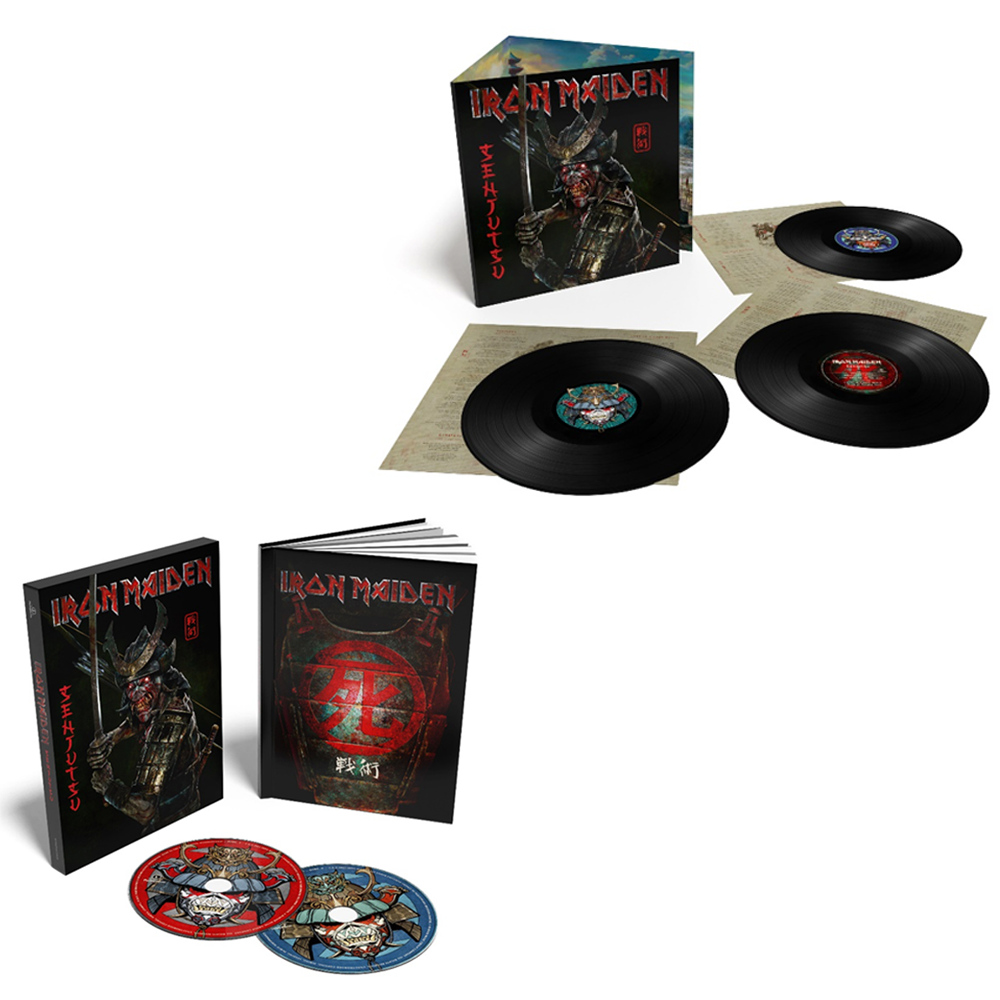 Iron Maiden  - Casebound Book CD-Triple Vinyl