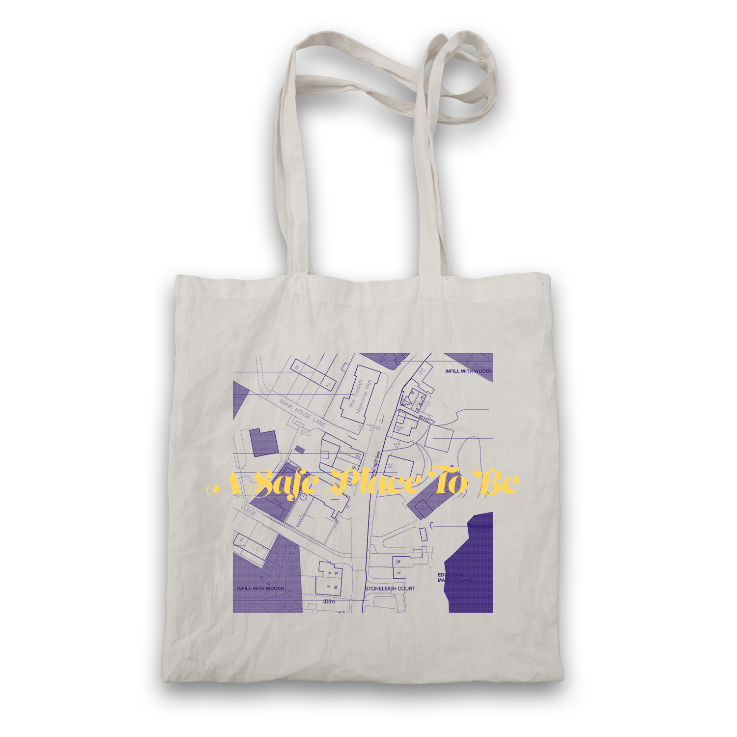 Aquilo - A Safe Place To Be Tote-Bag White