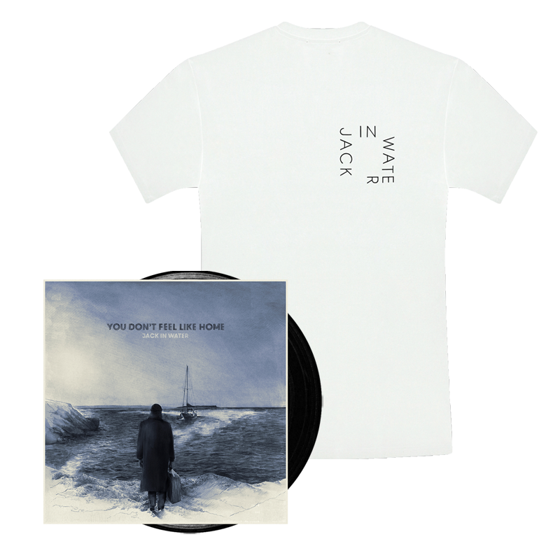 Jack In Water - You Dont Feel Like Home Vinyl-White T-Shirt