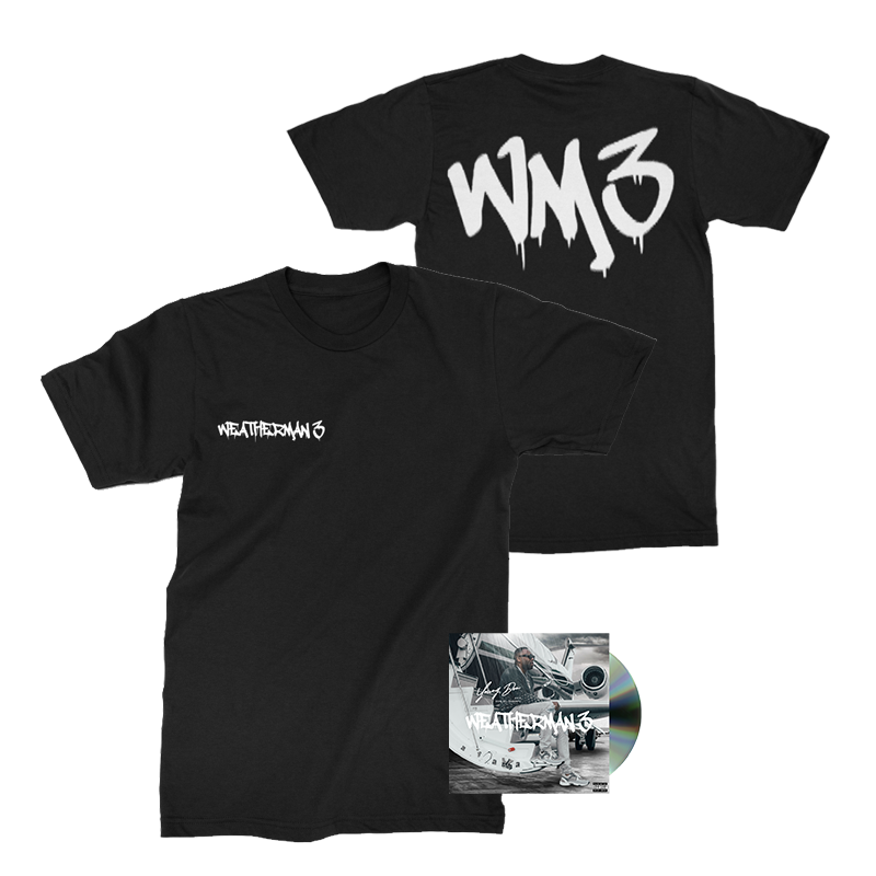 Young Don - Weatherman CD- Black Logo T-Shirt